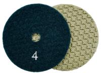 Алмазные гибкие шлифовальные круги КРЕСТИК Pads 5-STEP №4 D100