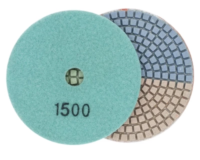 Алмазные гибкие шлифовальные круги ТриКолор Pads 7-STEP.D100 №1500