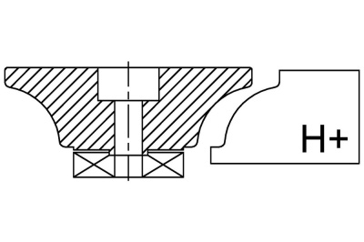 Профильная фреза сегментная гранит Н+30