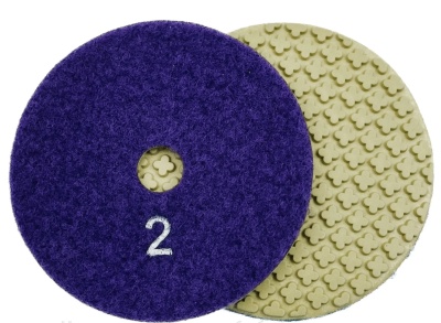 Алмазные гибкие шлифовальные круги КРЕСТИК Pads 5-STEP №2 D100