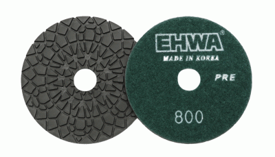 Алмазные гибкие шлифовальные круги EHWA Pads 7-STEP ПРЕМИУМ D100 №800