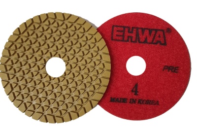 Алмазные гибкие шлифовальные круги EHWA Pads 4-STEP D100 №4
