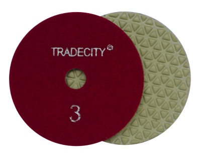 Алмазные гибкие шлифовальные круги Треугольник Pads 5-STEP №3 D100