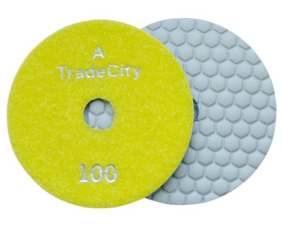 Алмазные гибкие шлифовальные круги TRADECITY Pads 7-STEP №100 D125