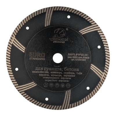 Алмазный отрезной диск Euro Standard TECH-NICK D230/22.2