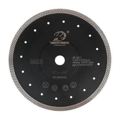 Диск алмазный отрезной турбо TECH-NICK MIG-FL (MSRBR) 230*22.2*1,6 мм