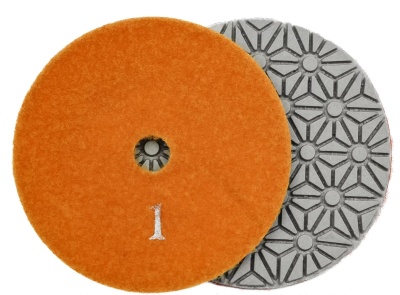 Алмазные гибкие шлифовальные круги Ромашка Pads 3-STEP D100 №1